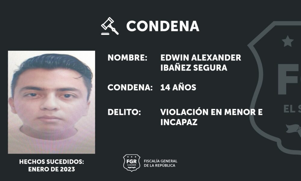 Accused of rape is sentenced in Cuscatlán